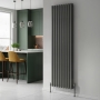 MaxHeat Rapid Anthracite Vertical Designer Radiator
