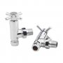 Prestige Times Crosshead Radiator Angled Valve Pair - Chrome