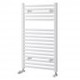 Heatwave Pisa Straight Heated Towel Rail - 800mm H x 600mm W - White
