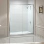 Merlyn 8 Series Sliding Shower Door with Tray 1300mm Wide - 8mm Glass