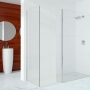 Merlyn 8mm Modular Wet Room Shower Screen End Panel 400mm (excluding Support Arm)