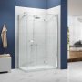 Merlyn Ionic Essence Frameless Inline Hinged Corner Shower Door - 8mm Glass