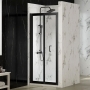 Merlyn Mbox Matt Black 4mm Easy-Fit Bi-Fold Shower Door