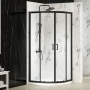 Merlyn Mbox Matt Black 6mm 2-Door Quadrant Shower Enclosure