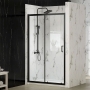 Merlyn Mbox Matt Black 6mm Easy-Fit Sliding Shower Door