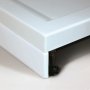 Merlyn MStone Offset Quadrant Tray Panel Kit and Legs 1200mm x 900mm - White