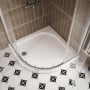 Merlyn MStone Quadrant Shower Tray with Waste 800mm x 800mm - Stone Resin