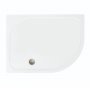Merlyn MStone Offset Quadrant Shower Tray with Waste 900mm x 760mm Right Handed - Stone Resin