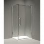 Merlyn 10 Series Inline Pivot Door Side Panel, 800mm Wide, Clear Glass