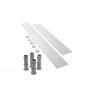 Mira Flight Flexible Height Square Conversion Riser Kit Up-To 900mm - White (173mm High)