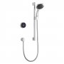 Mira Platinum HP Concealed Digital Shower with Fixed Head - Black/Chrome
