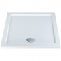 MX Elements Square Anti-Slip Shower Tray with Waste 900mm x 900mm Flat Top
