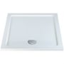 MX Elements Square Shower Tray with Waste 760mm x 760mm Flat Top