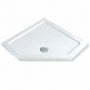 MX Elements Pentagonal Shower Tray with Waste 900mm x 900mm Flat Top