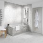 Nuance Finishing Postformed Wall Panel 2420mm H X 160mm W White Lightning Fossil - Roccia
