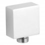 Nuie Square Shower Outlet Elbow, Single, Chrome