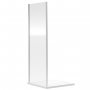 Nuie Rene Satin Chrome Profile Side Panel 900mm Wide - 6mm Glass