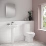 Nuie Ambrose Bathroom Suite Close Coupled Toilet and Basin 450mm - 1 Tap Hole