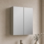 Arno Woodgrain 600mm 2-Door Mirrored Bathroom Cabinet