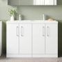 Arno Twin 1200mm 4-Door Floor Standing Vanity Unit