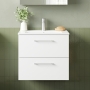 Arno 600mm 2-Drawer Wall Hung Vanity Unit