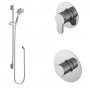 Nuie Arvan Thermostatic Concealed Mixer Shower with Shower Kit and Stop Tap