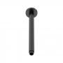 Nuie Arvan Round Ceiling Mounted Shower Arm 310mm Length - Matt Black