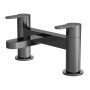 Nuie Arvan Pillar Mounted Bath Filler Tap - Brushed Pewter