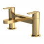 Nuie Arvan Pillar Mounted Bath Filler Tap - Brushed Brass