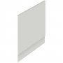 Nuie Athena Bath End Panel 560mm H x 780mm W - Gloss Grey Mist
