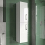 Athena 300mm Wall Hung 2-Door Tall Storage Unit