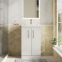 Athena 500mm 2-Door Floor Standing Vanity Unit with Countertop