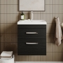 Athena 500mm 2-Drawer Wall Hung Vanity Unit