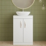 Athena 600mm 2-Door Floor Standing Vanity Unit with Countertop