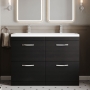 Athena Twin 1200mm 4-Drawer Floor Standing Vanity Unit