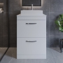Athena 600mm 2-Drawer Floor Standing Vanity Unit with Countertop
