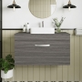 Athena 800mm 1-Drawer Wall Hung Vanity Unit with Countertop