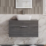 Athena 800mm 1-Drawer Wall Hung Vanity Unit with Countertop