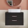 Athena 800mm 2-Drawer Wall Hung Vanity Unit with Countertop