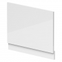 Nuie Waterproof Bath End Panel and Plinth 480mm H x 700mm W - Gloss White