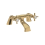 Nuie Beaumont Bath Filler Tap Pillar Mounted - Brushed Brass