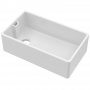 Nuie Belfast Fireclay Kitchen Sink 1.0 Bowl 795mm L x 460mm W - White