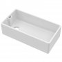 Nuie Belfast Fireclay Kitchen Sink 1.0 Bowl 895mm L x 460mm W - White