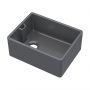 Nuie Belfast Fireclay Kitchen Sink 1.0 Bowl 595mm L x 455mm W - Soft Black