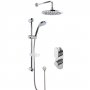Nuie Binsey Twin Thermostatic Concealed Complete Mixer Shower with Diverter - Chrome