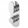 Nuie Binsey Thermostatic Concealed Shower Valve Dual Handle - Chrome