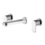Nuie Binsey 3-Hole Wall Mounted Basin Mixer Tap without Plate - Chrome