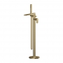 Nuie Binsey Freestanding Bath Shower Mixer Tap with Shower Kit - Brushed Brass