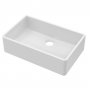 Nuie Butler Fireclay Kitchen Sink 1.0 Bowl 795mm L x 500mm W - White