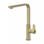 Nuie Churni Mono Kitchen Sink Mixer Tap Single Lever Handle - Brushed Brass
